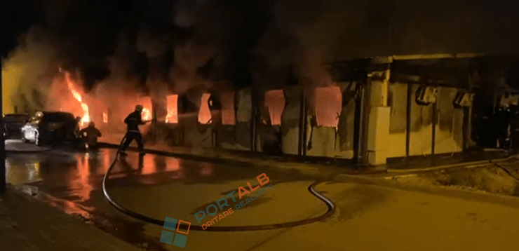 Zjarri në spitalin modular KOVID në Tetovë