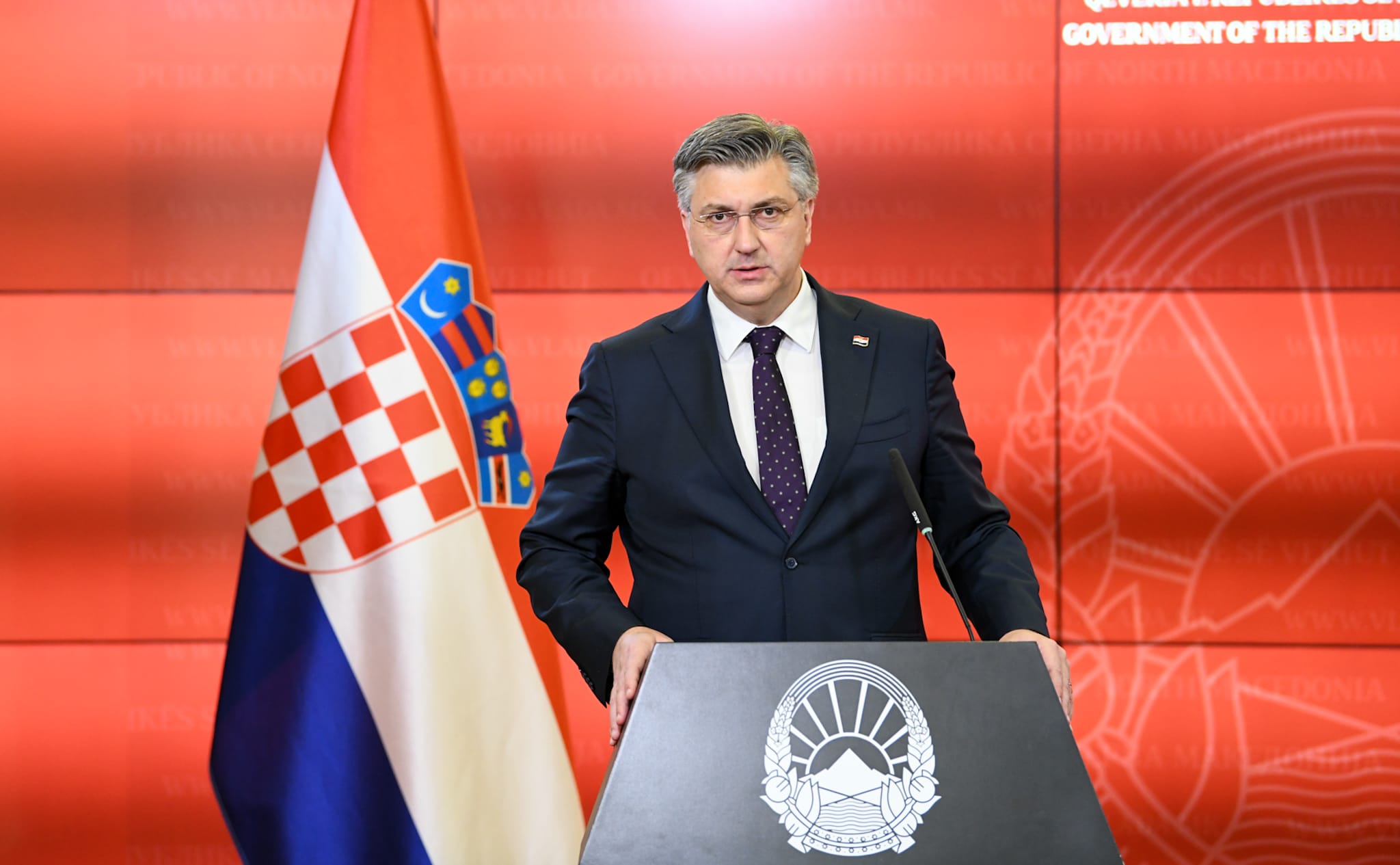 Andrej Plenkoviq. Foto nga Qeveria e Maqedonisë së Veriut.