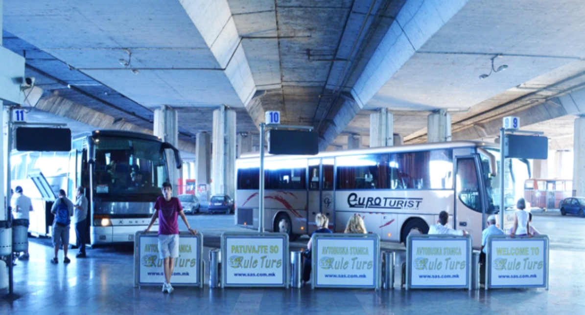Autobusë, transport, Stacioni i autobusëve Shkup, foto nga ueb-faqja e Stacionit të Autobusëve