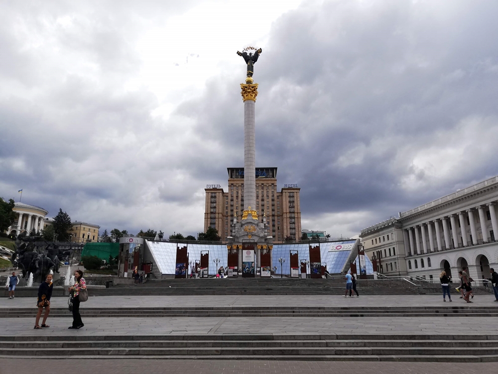 Sheshi i Pavarësisë, Kiev, Ukrainë. Foto: Bojan Bllazhevski