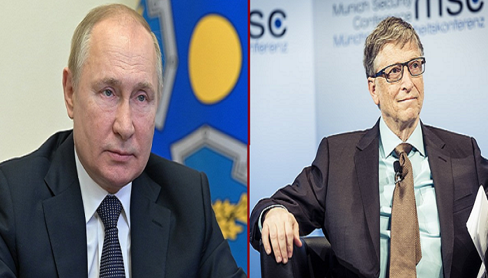 Vladimir Putin, Bill Gates. Foto: Printscreen kolazh commons.wikimedia.org