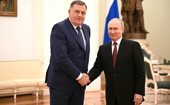 Millorad Dodik dhe Vlladimir Putin. Foto: СНСД - SNSD (faqja në Facebook)