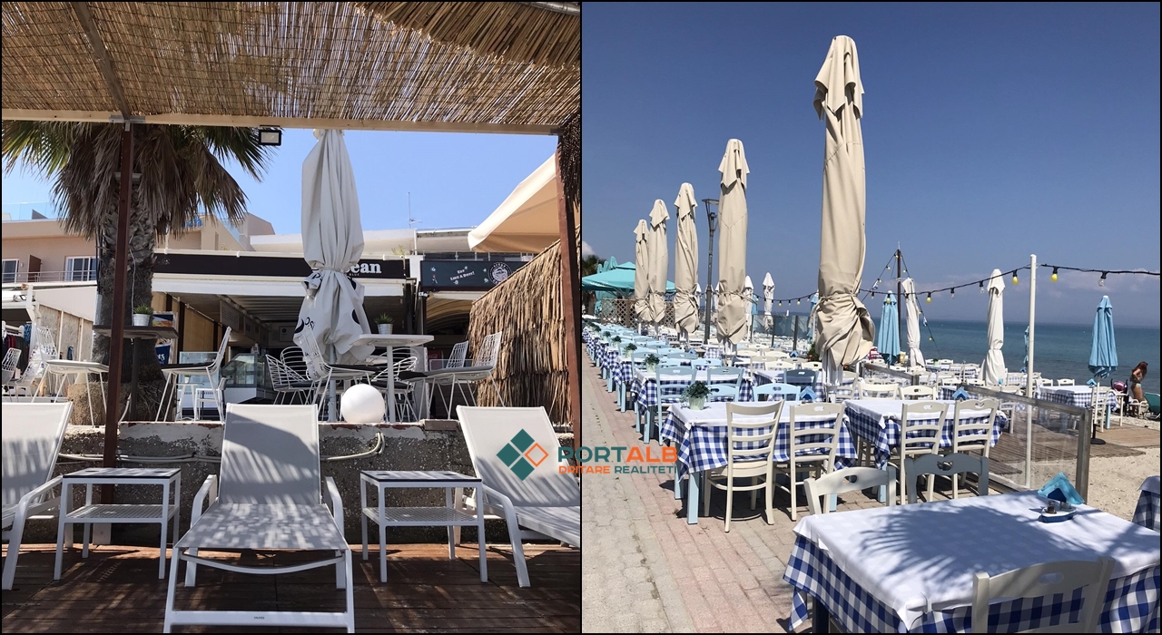 Plazh dhe restorant në Greqi. Foto: Portalb.mk