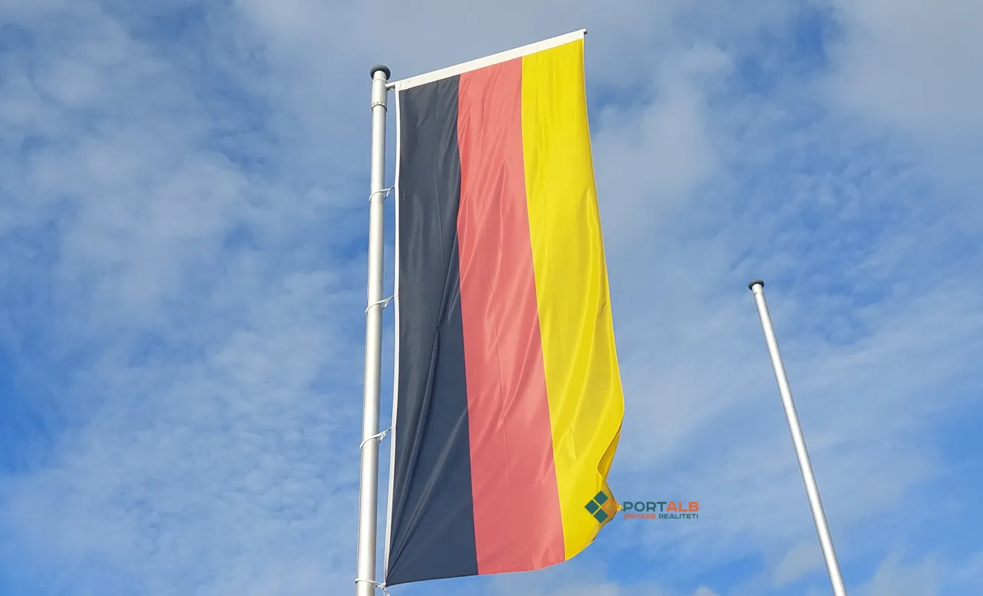 Flamuri gjerman në Gjermani. Foto nga Faton Curri / Portalb.mk