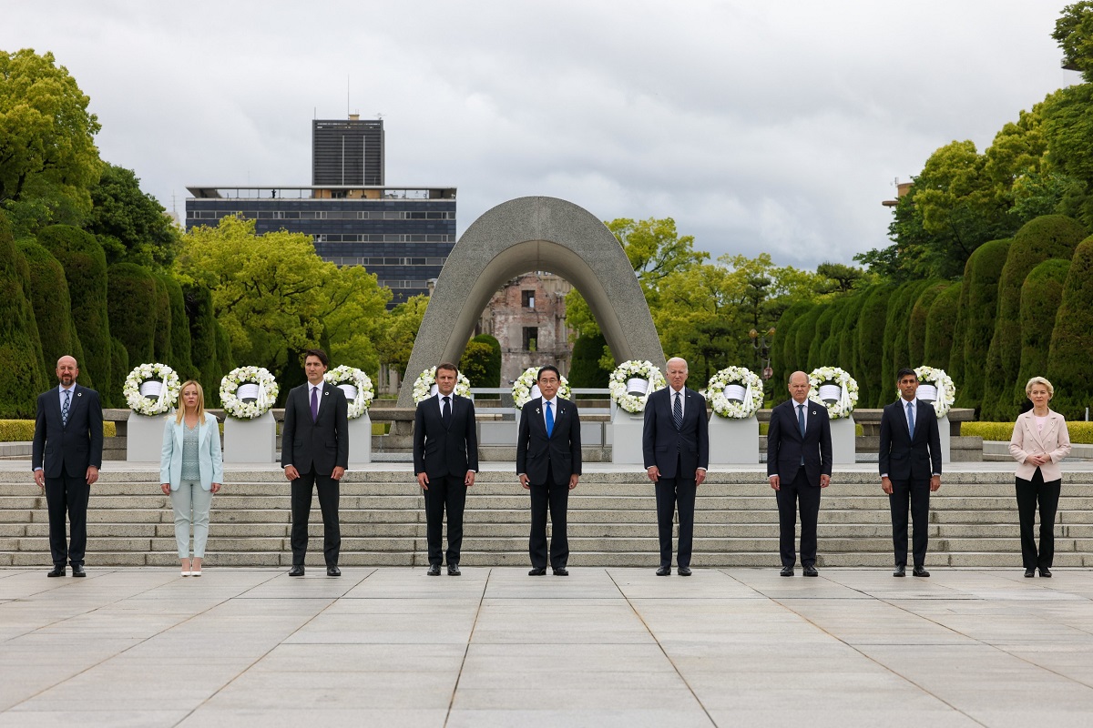 Liderët botëror në Samitin e G7. Foto nga profili në Twitter i Rishi Sunak
