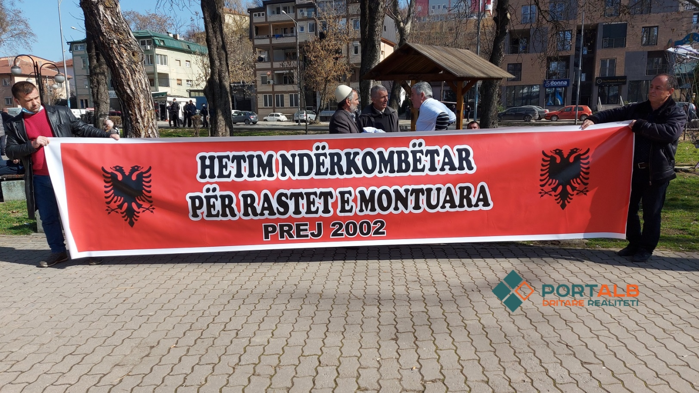 Shkup, protesta për “Monstrën”, “Almirin” dhe “rastet e montuara” 26.02.21. Foto nga Faton Curri / Portalb.mk.