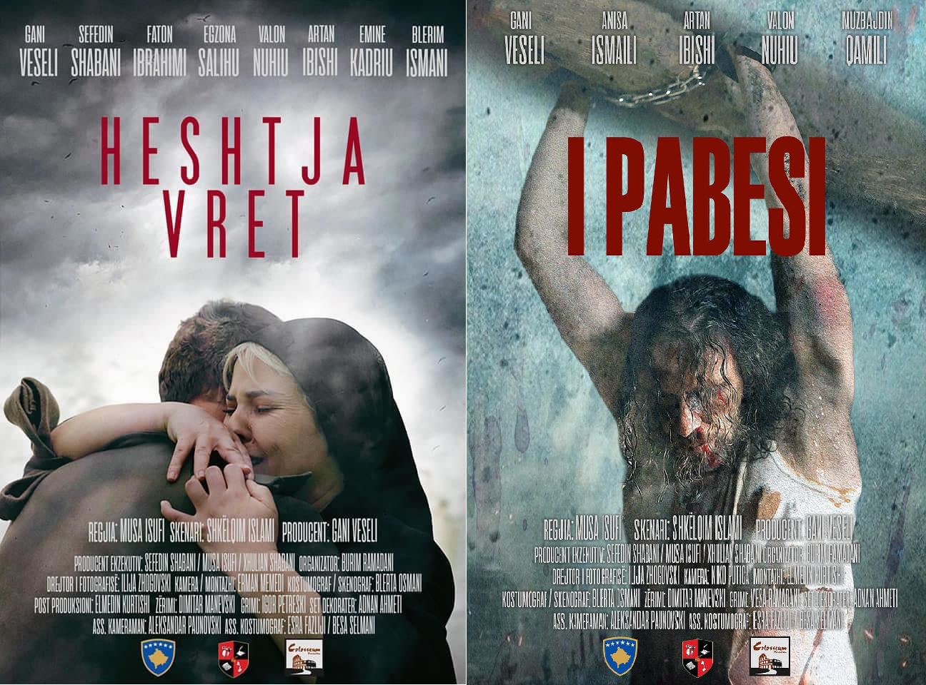 Filmi "Heshtja vret" dhe "I pabesi" me producent Gani Veseli. Foto nga Gani Veseli (Facebook)