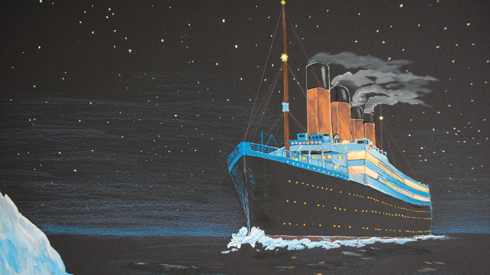 Titaniku i vizatuar me dorë. Foto: Stacy_72 në Canva