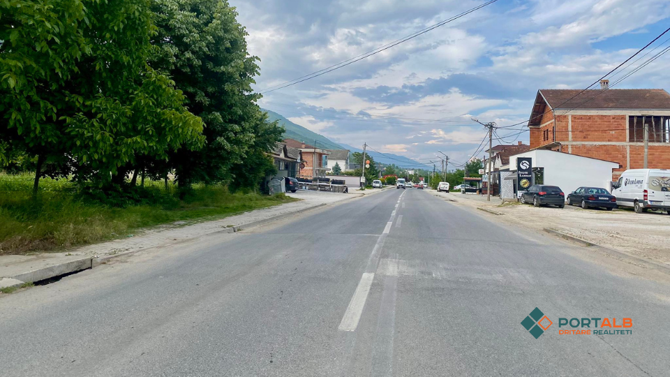 Polici i shtirë - rruga rajonale Tetovë - Jazhincë, lokacioni në fshatin Xhepçisht. Foto: Fisnik Xhelili/Portalb.mk