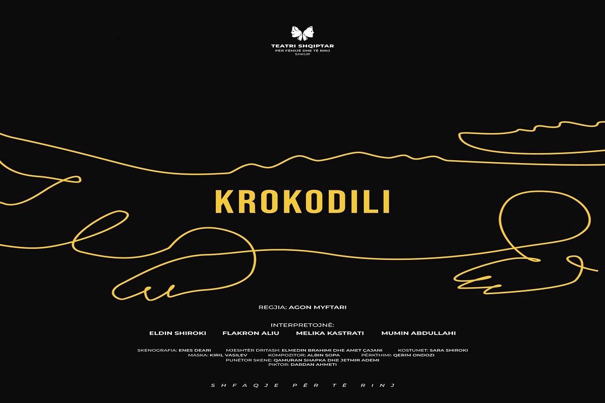 Poster i shfaqjes "Krokodili", foto e marrë nga faqja e TSHFR