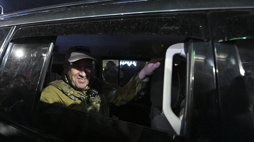 Yevgeny Prigozhin kreu i mercenarëve të Grupit Wagner. Foto: Anadolu Agency
