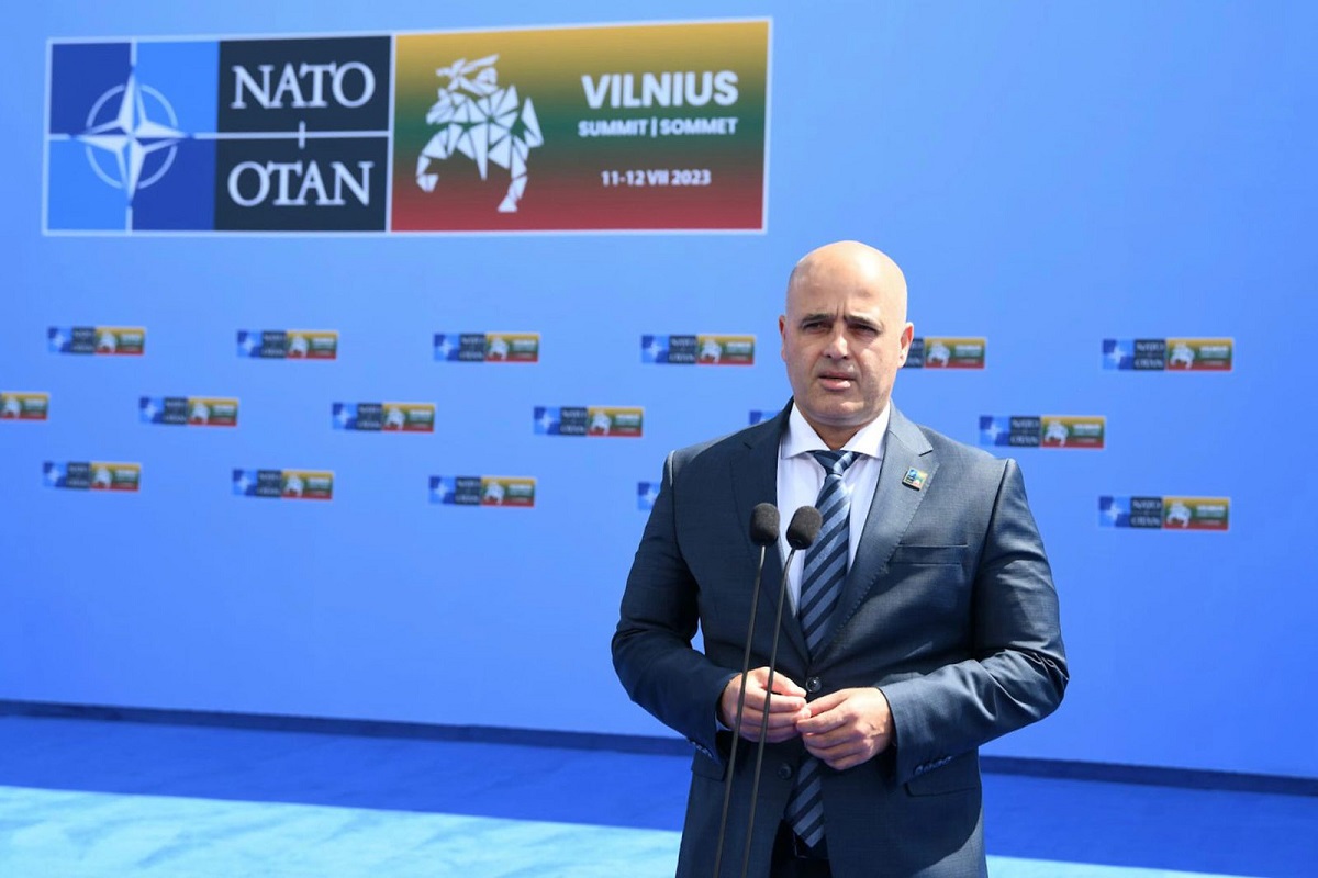 Dimitar Kovaçevski në Samitin e NATO-s. Foto: Qeveria e RMV-së