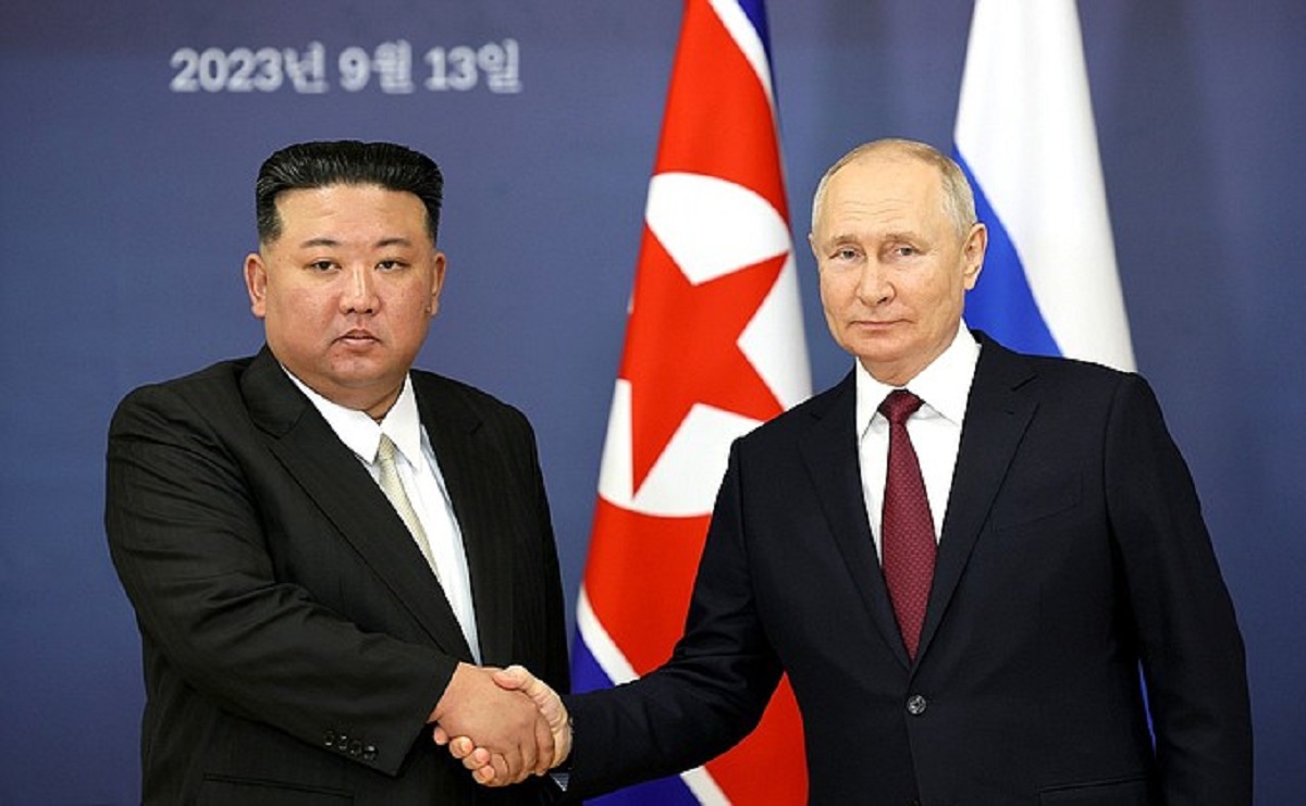 Kim Jong Un, Vladimir Putin. Foto: Kremlin.ru