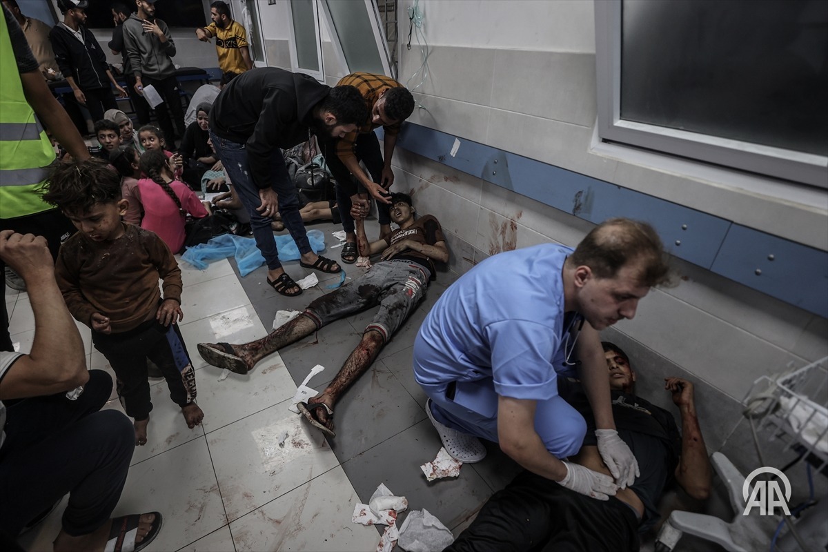 Sulm izraelit në Spitalin Baptist në Gaza, Foto: Anadolu Agency/Ali Jadallah