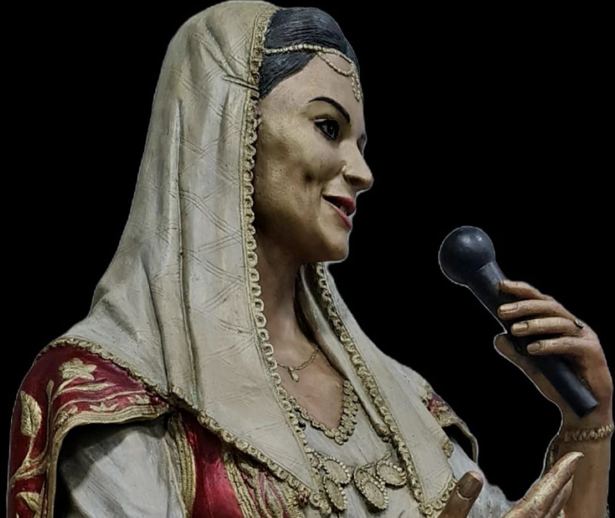 Busti i Nexhmije Pagarushës, fotografi e marrë nga faqja e skulptorit