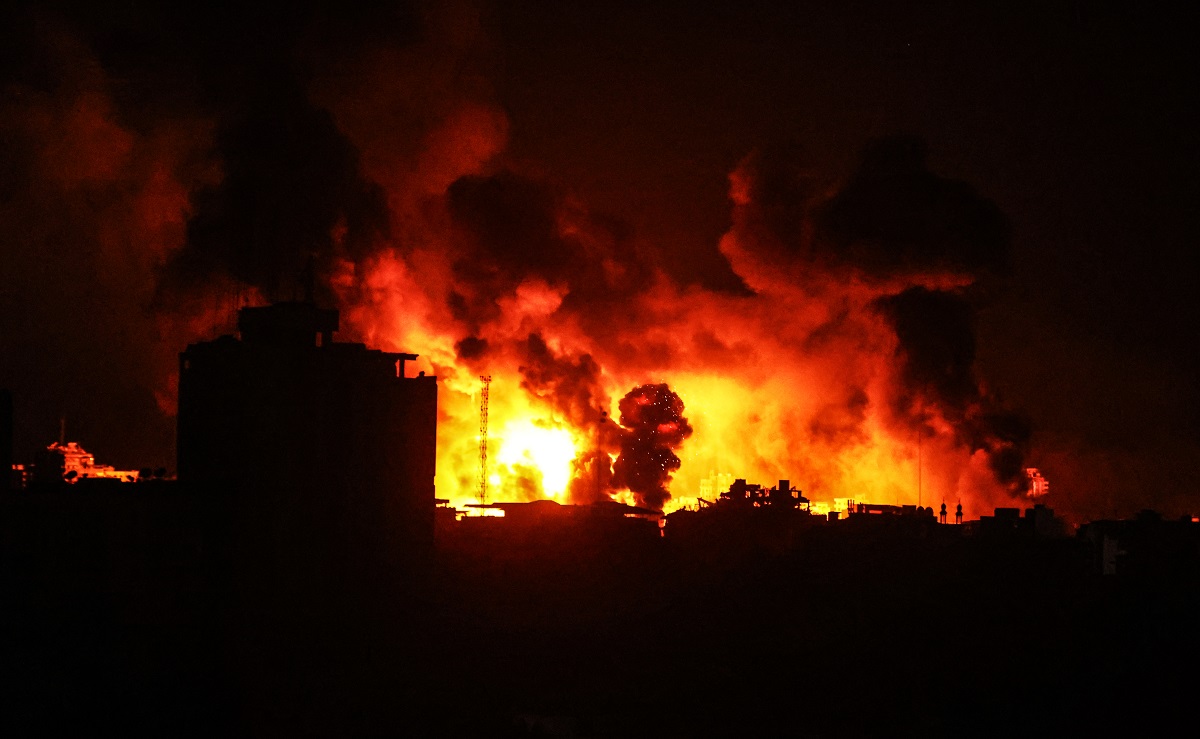 Sulmet ajrore izraelite në Gaza. Foto: Ali Jadallah/Anadolu Agency