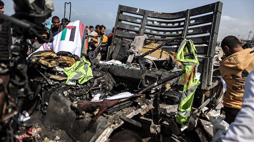 Izraeli bombardon automjetin e ndihmave humanitare, të paktën 9 të vrarë. Foto: AA/ Ali Jadallah