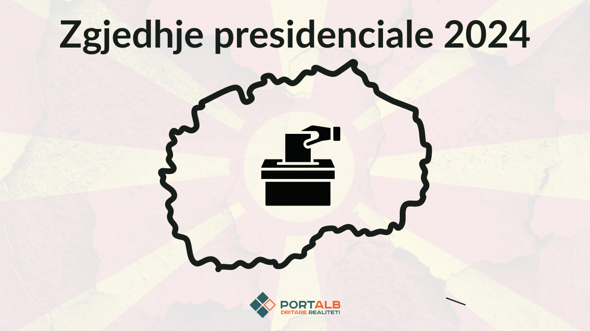 Zgjedhje presidenciale 2024 në Maqedoni të Veriut. Foto ilustrim e krijuar nga Fisnik Xhelili/Portalb.mk në Canva (përmban elemente nga Canva)