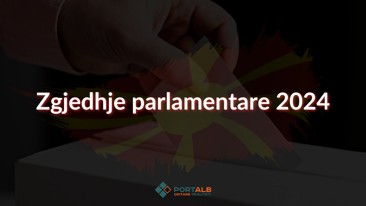 Zgjedhje parlamentare 2024 në Maqedoni të Veriut. Foto ilustrim e krijuar nga Fisnik Xhelili/Portalb.mk në Canva (përmban elemente nga Canva)