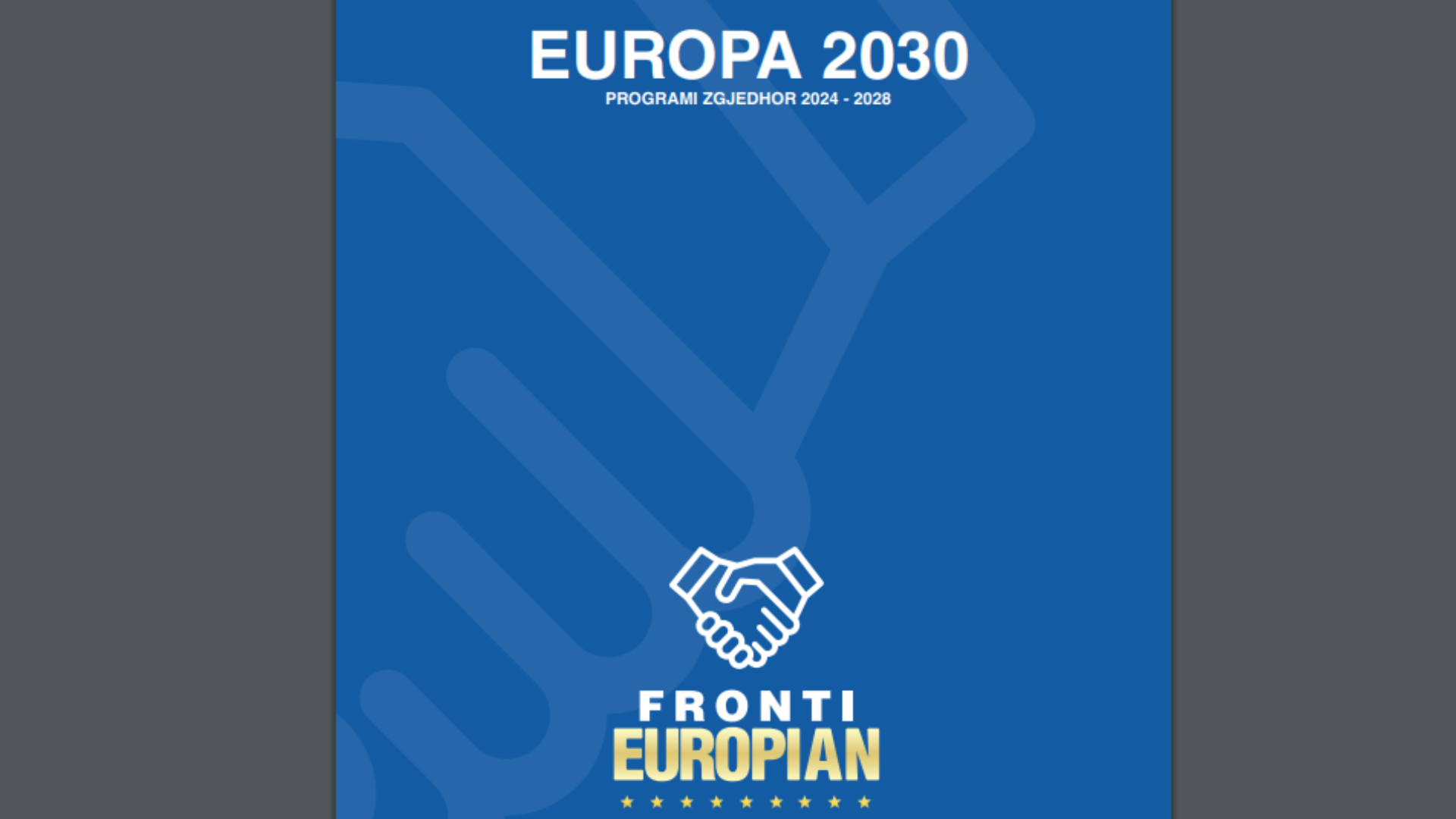 Programi zgjedhor 2024-2023 i Frontit Evropian