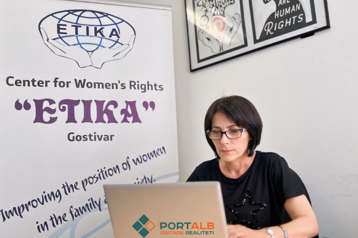 Sebajete Zenku, kryetare e qendrës për të drejtat e grave “Etika” në Gostivar. Foto Portalb.mk