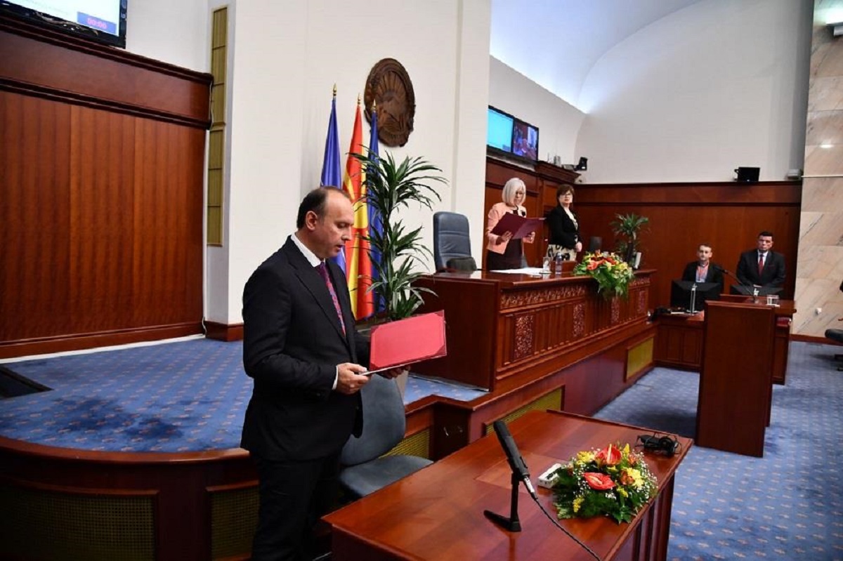 Kryetari i Kuvendit Afrim Gashi, foto nga Parlamenti i Maqedonisë së Veriut