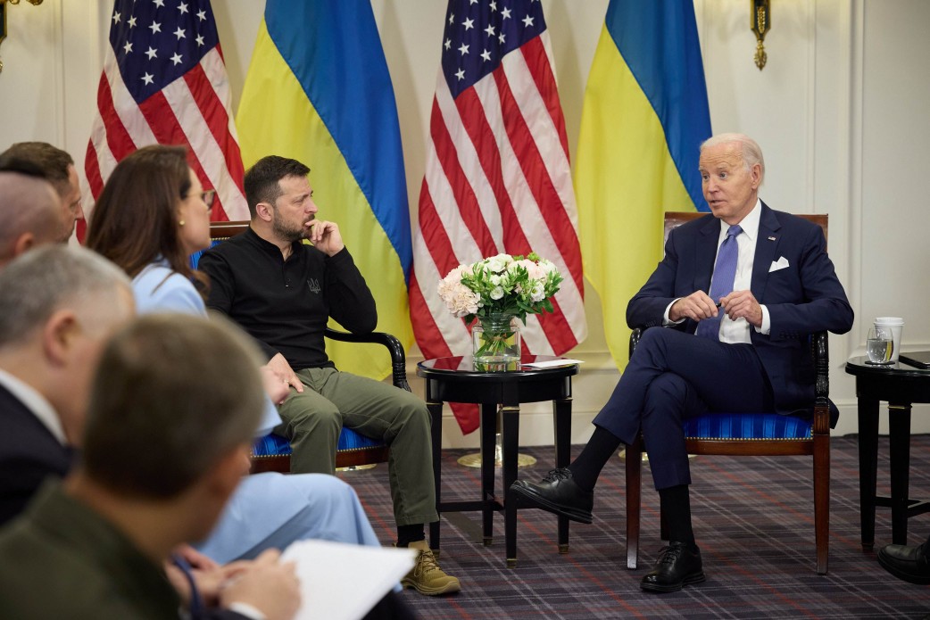 Joe Biden dhe Volodimir Zelenski. Foto: Presidenca e Ukrainës