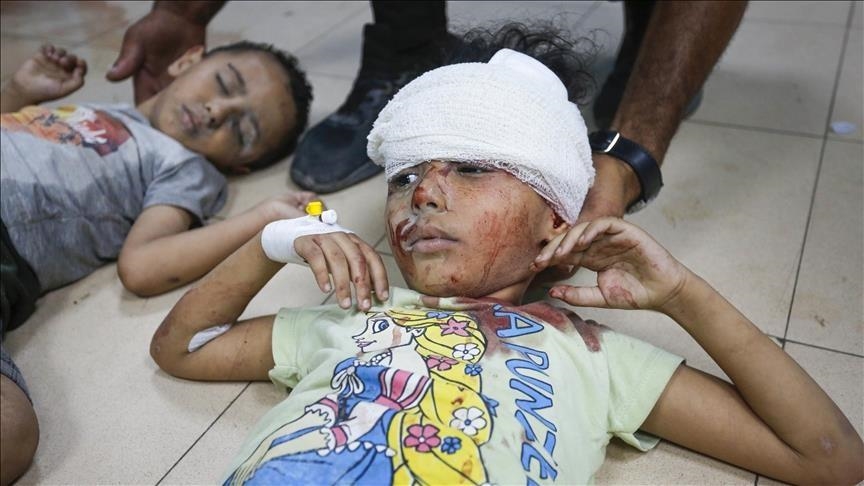 Fëmijë, Lufta/vrasjet në Gaza, Palestinë. Foto: Agjencia Anadollu(AA)