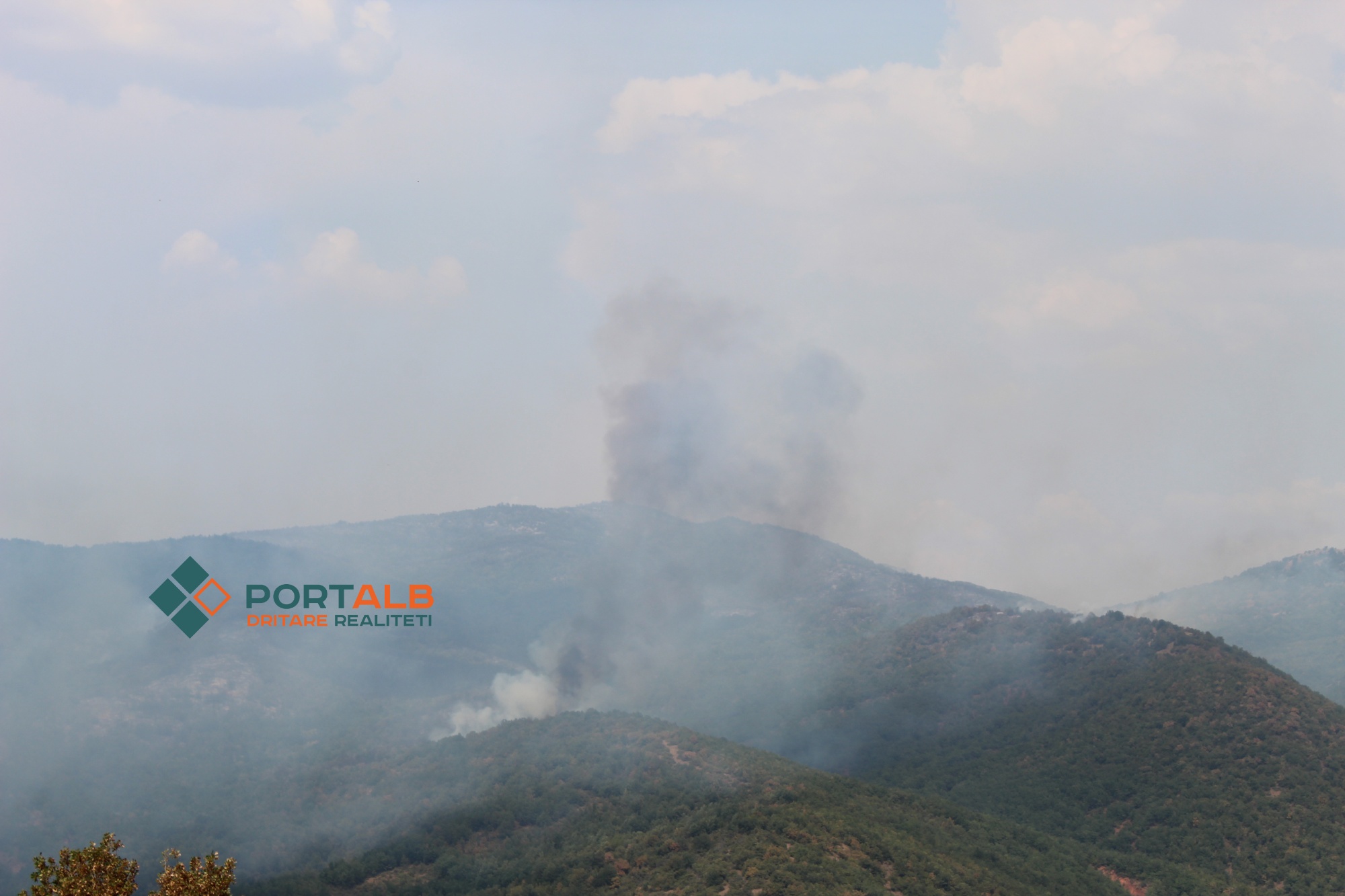 Zjarre të lokalizuara. Foto nga Teuta Buçi - Portalb.mk